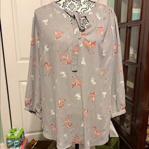 Torrid Disney Bambi & Thumper Print Blouse
